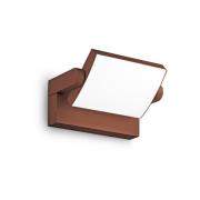 Ideal Lux LED buiten wandlamp Swipe, koffie, IP54, 3.000 K
