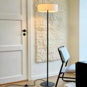 Dyberg Larsen vloerlamp Calix, zwart/naturel, 150 cm