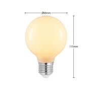 LED lamp E27 4W G80 2.700K dimbaar opaal 2 per set