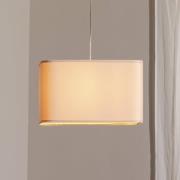 Kwadro hanglamp, wit, 40 x 40 cm, velours stof