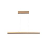 LED hanglamp Vayana, lengte 190 cm, zandkleurig, metaal, CCT