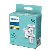 Philips LED reflector GU10 4,6W 2.700 K, 3/pak