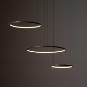 LED hanglamp CIRCOLO, olijfgroen, Ø 30/45/60 cm, 3-lamps