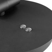 LED tafellamp Glow-Sphere, hoogte 61 cm, zwart, metaal