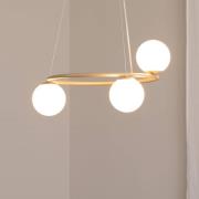 Hanglamp Gama, 3-lamps, goud