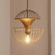 Hanglamp Telmander 11410, goudkleurig, metaal, Ø 30 cm