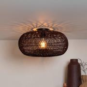 GOOD & MOJO plafondlamp Arizona, rood, Ø 50 cm, bamboe, E27