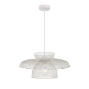 Hanglamp Maronti, wit, Ø 43 cm, metaal