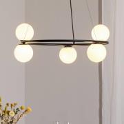 Hanglamp Gama, 5-lamps, zwart