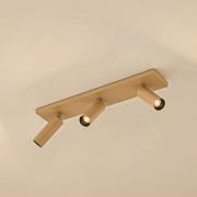Arcchio plafondspot Brinja Slim, bruin, 3-lamps, GU10 MR11