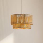 Lindby hanglamp Anuva, Ø 45 cm, beige, papier, E27