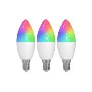 LUUMR Smart E14 4.9W CCT RGB ZigBee Tuya Hue 3-delig