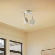 Lindby spot Jyla, wit, lens, 3.000 K, 2-lamps, GX53