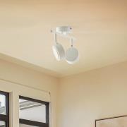 Lindby spot Jyla, wit, 2.700 K, 2-lamps, GX53