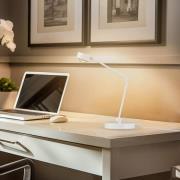 Lindby tafellamp Jyla, wit, lens, 3000K, GX53, ijzer