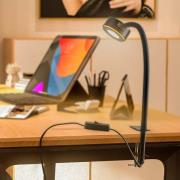Lindby klemlamp Jyla, zwart, 4.000 K, GX53