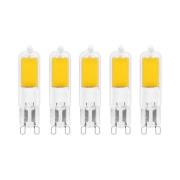 Arcchio LED stiftlamp, G9, 2,2W, 2700K, set van 5