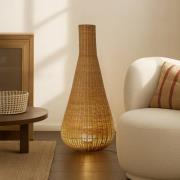 Lucande vloerlamp Takeo, rotan, hoogte 115 cm, E27