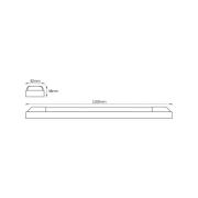 OSRAM LED-lichtbalk POWER BATTEN, 3.000 K, 120 cm, 2-lamps.