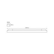 OSRAM LED-lichtbalk POWER BATTEN, 3.000 K, 120 cm, 1-lamp.
