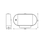 OSRAM LED-sensor wandlamp ENDURA STYLE SOLAR OVAL 20 cm 830