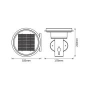 OSRAM LED wandlamp ENDURA STYLE SOLAR DOUBLE CIRCLE zwart