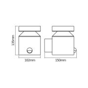 OSRAM LED-sensor buitenwandlamp ENDURA STYLE CYLINDER, staal