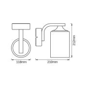 OSRAM buitenwandlamp ENDURA CLASSIC LANTERN CYLINDER zwart