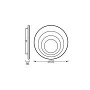 OSRAM LED plafondlamp ORBIS SPIRAL ROUND, Ø 51 cm, wit 42 W
