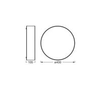 OSRAM plafondlamp ORBIS PARIS, beige, Ø 40 cm, textiel, E27