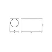 OSRAM buitenwandlamp ENDURA CLASSIC SQUARE, zwart, up/down