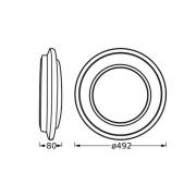OSRAM LED plafondlamp ORBIS BERLIN, zwart, Ø 49 cm, metaal