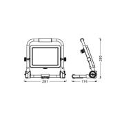 OSRAM LED werklamp VALUE, 50 W, zwart, IP65, 6.500 K