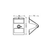 OSRAM LED-zonne-wandlamp ENDURA FLOOD BUTTERFLY 1,5W sensor