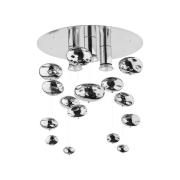 Plafondlamp Salva C met glazen elementen