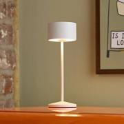 LED tafellamp Veluna, wit, set van 3, 25 cm, IP44