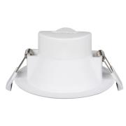 Prios LED inbouwlamp Rida, set van 3, wit, 10 cm, CCT, IP44