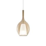 Ideal Lux hanglamp Kalique 2, amberkleurig, Ø 18 cm