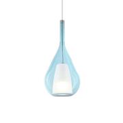 Ideal Lux hanglamp Kalique 3, blauw, Ø 18 cm, kunststof