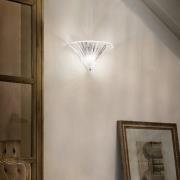 Ideal Lux wandlamp Santa, breedte 39 cm, transparant, glas