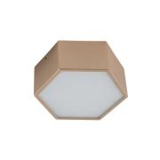 LED plafondlamp Libre, goudkleurig, staal, 3.000 K