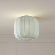 Lindby Helin plafondlamp, blauw, stof, Ø 35 cm