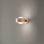 Wandlamp Mado, opaalglas/messing, 1-lamp