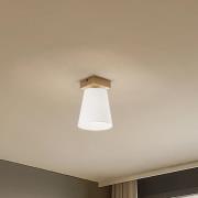 Envostar Risco plafondlamp 1-lamp stoffen kap wit