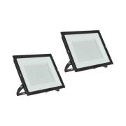 Prios LED-buitenspot Maikel, 200 W, metaal, set van 2