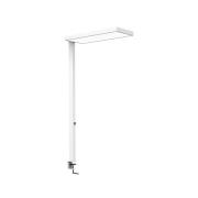 LED klemlamp MAULjura, wit, aluminium, dimbaar, 100 cm
