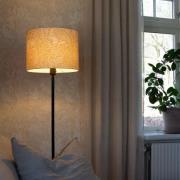Vloerlamp Amy, geel/zwart, hoogte 150 cm, textiel, E27