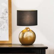 Tafellamp Foro, brons/zwart, hoogte 39 cm