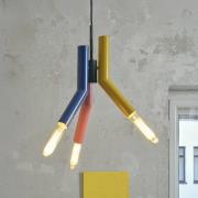 OSRAM hanglamp Decor Straw, 3-lamps, staal, kleurrijk, E27