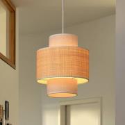 OSRAM hanglamp Decor Wrap Cylinder, beige, raffia, linnen